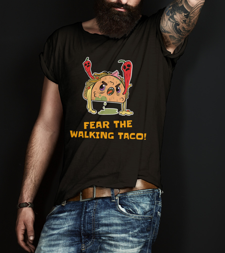 Fear The Walking Taco Hard Shell Ghost Peppers T-Shirt