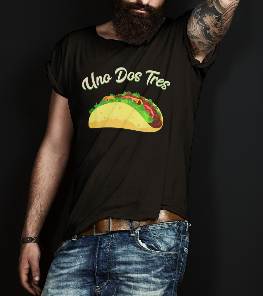 Uno Dos Tres Taco Kids Plus Curve Text T-Shirt