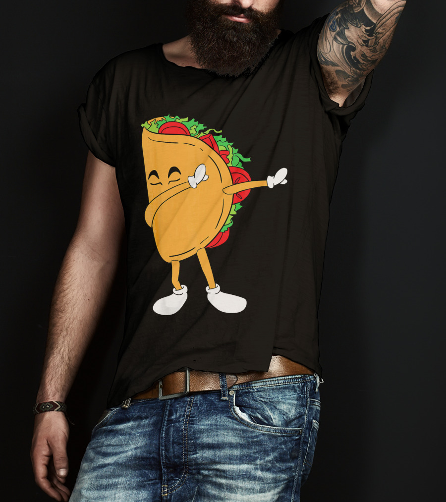 Dabbing Taco Mexico Funny Mexican Food T-Shirt
