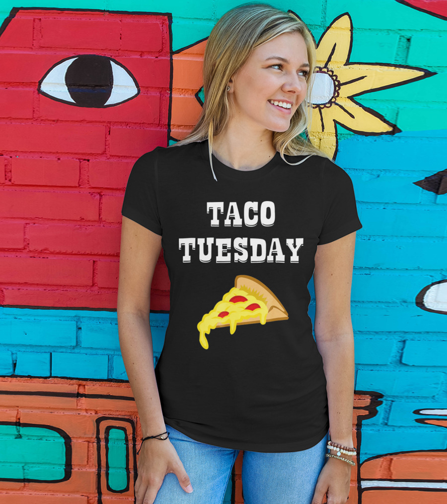Taco Tuesday Cheese Pizza Slice T-Shirt