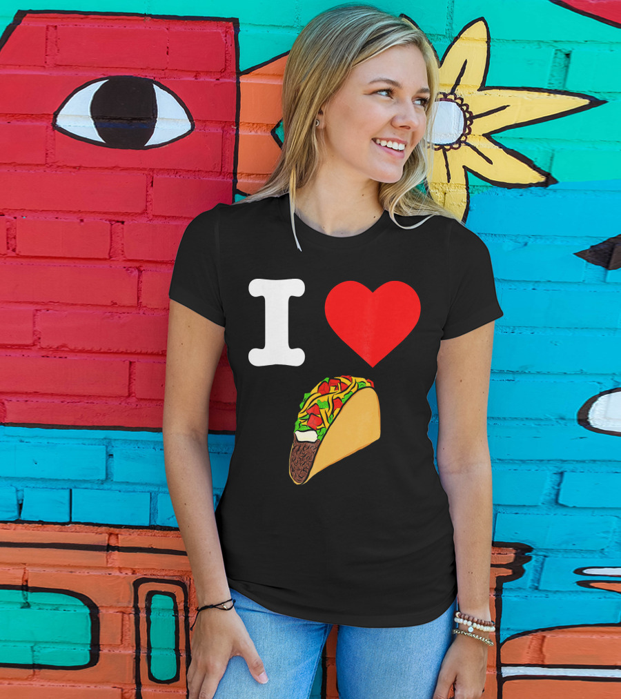 I Love Tacos I Heart Taco Tuesdays Taco I ❤️ 🌮 T-Shirt