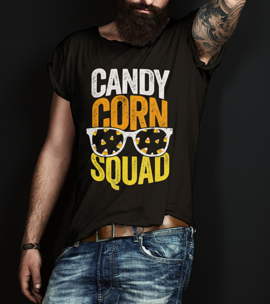 Candy Corn Squad Halloween Party Sunglasses T-Shirt