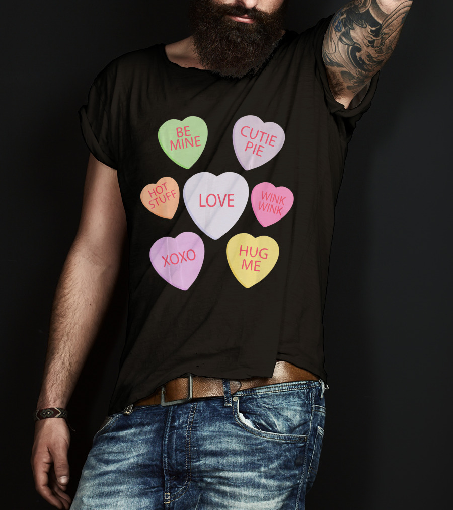 Valentines Day Be Mine Cutie Pie Love Candy Heart Kids Chi T-Shirt