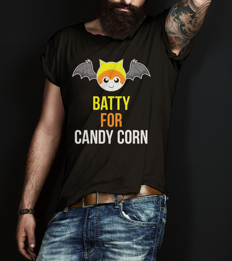 BATTY FOR CANDY CORN Adult And Youth T-Shirt