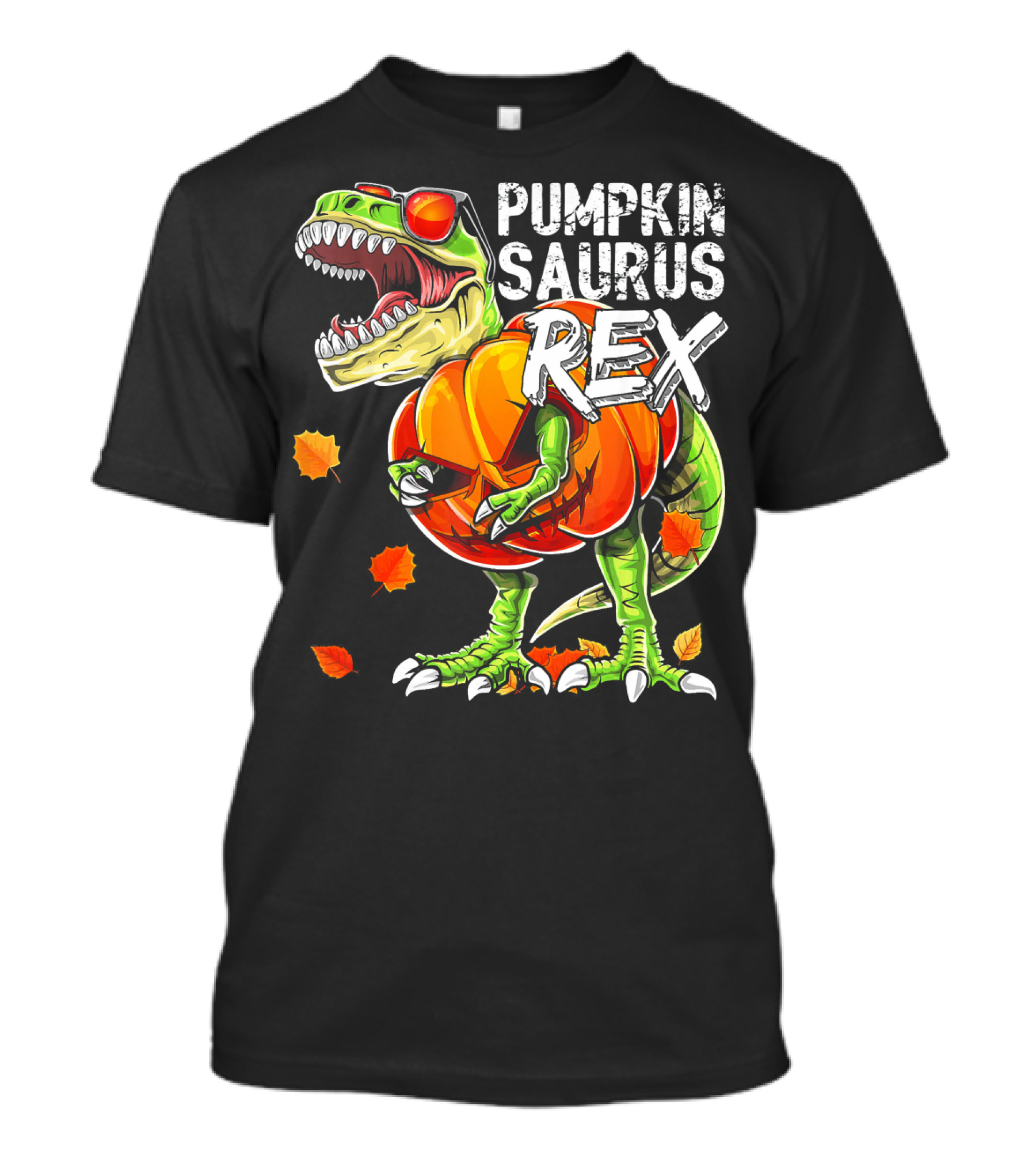 Pumpkinsaurus Rex Halloween Dinosaur Pumpkin Jack O Lantern T-Shirt