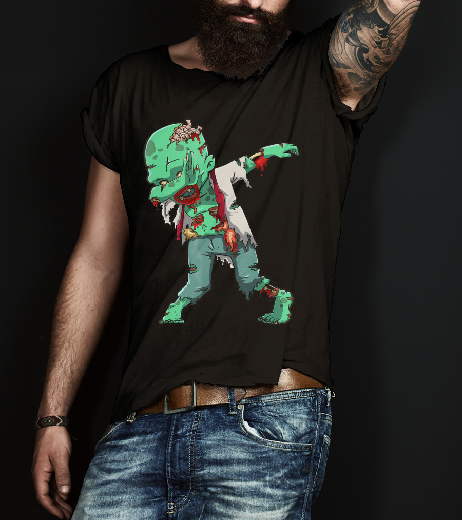 Zombie Halloween Dabbing Dab Cos T-Shirt