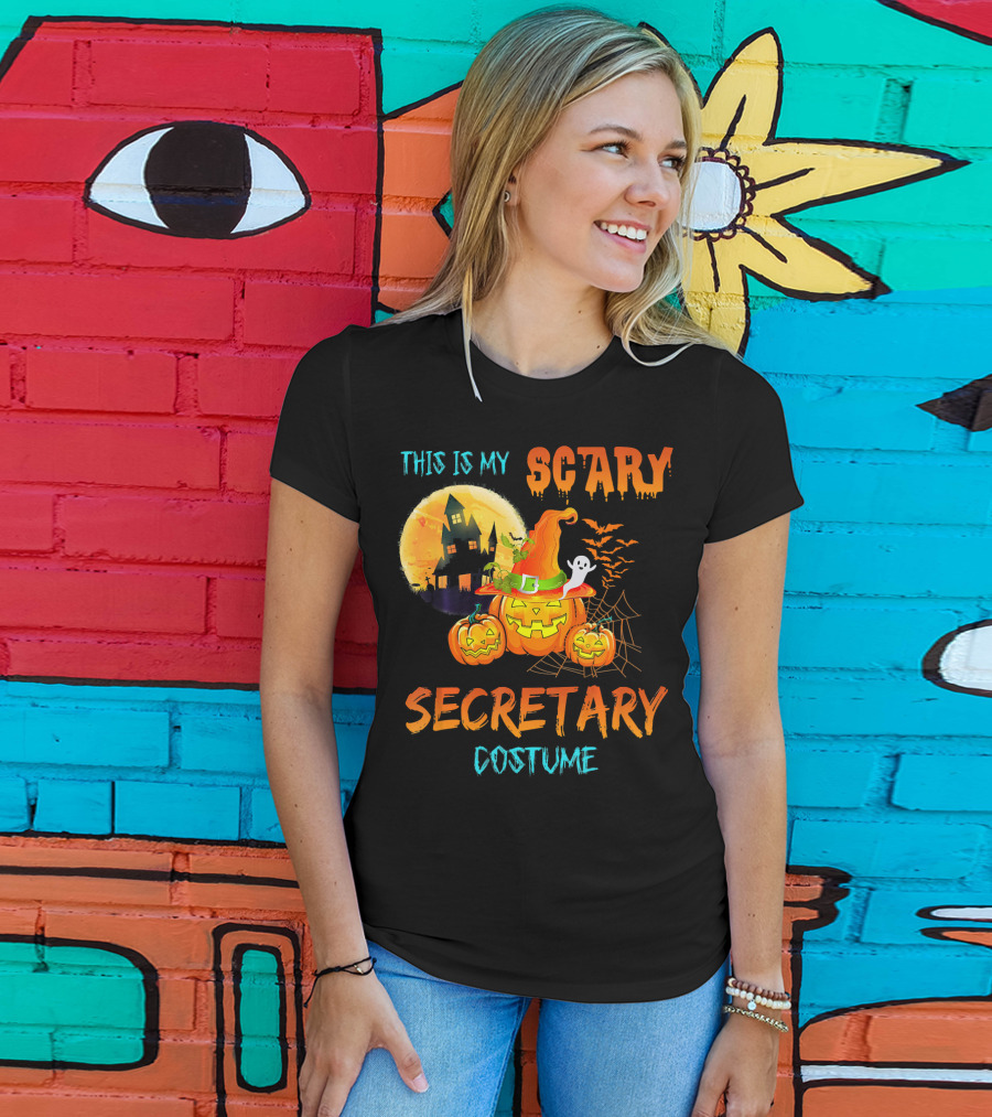 This Is My Scary Secretary Costume T-Shirt