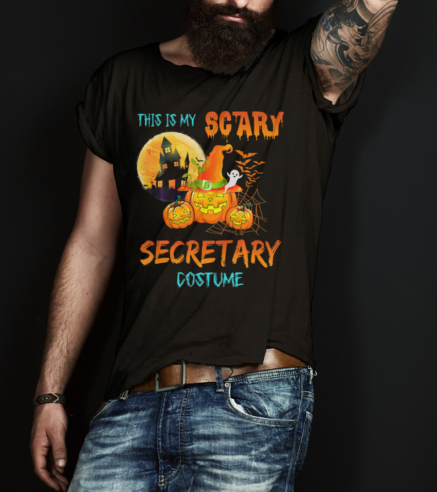 This Is My Scary Secretary Costume T-Shirt