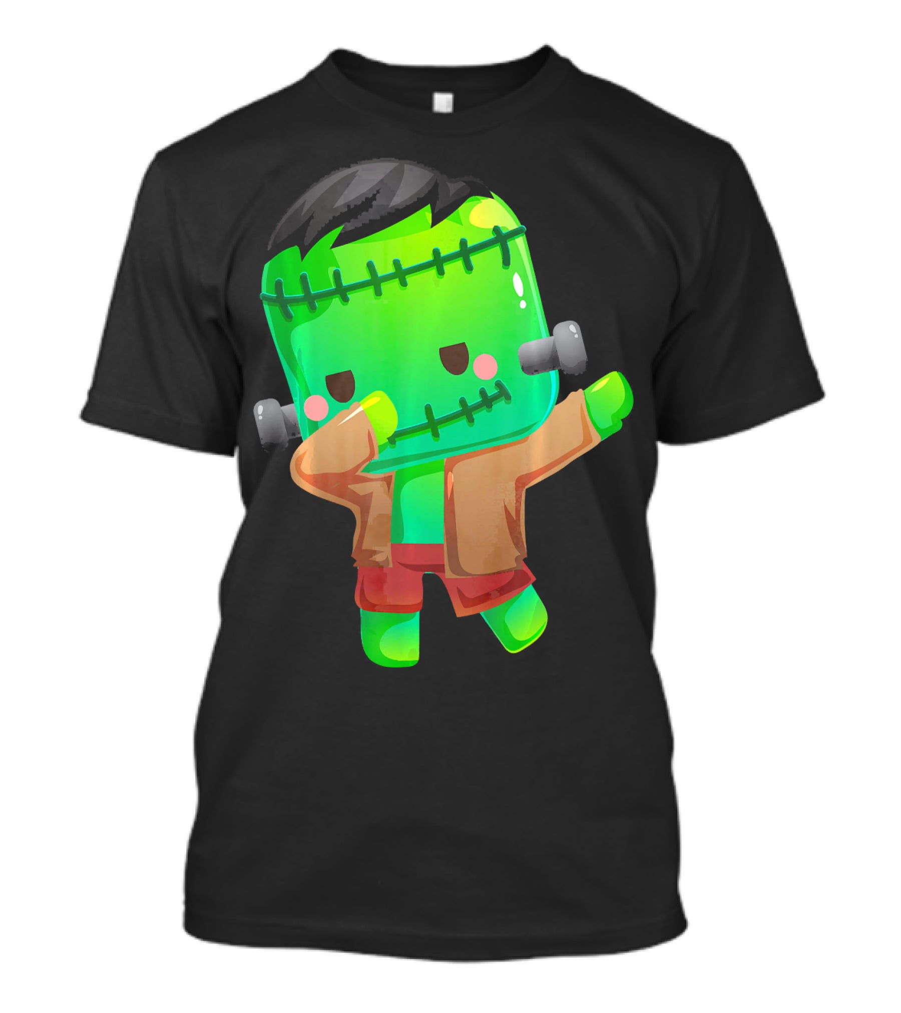 Cute Cartoon Dabbing Frankenstein Monster T-Shirt