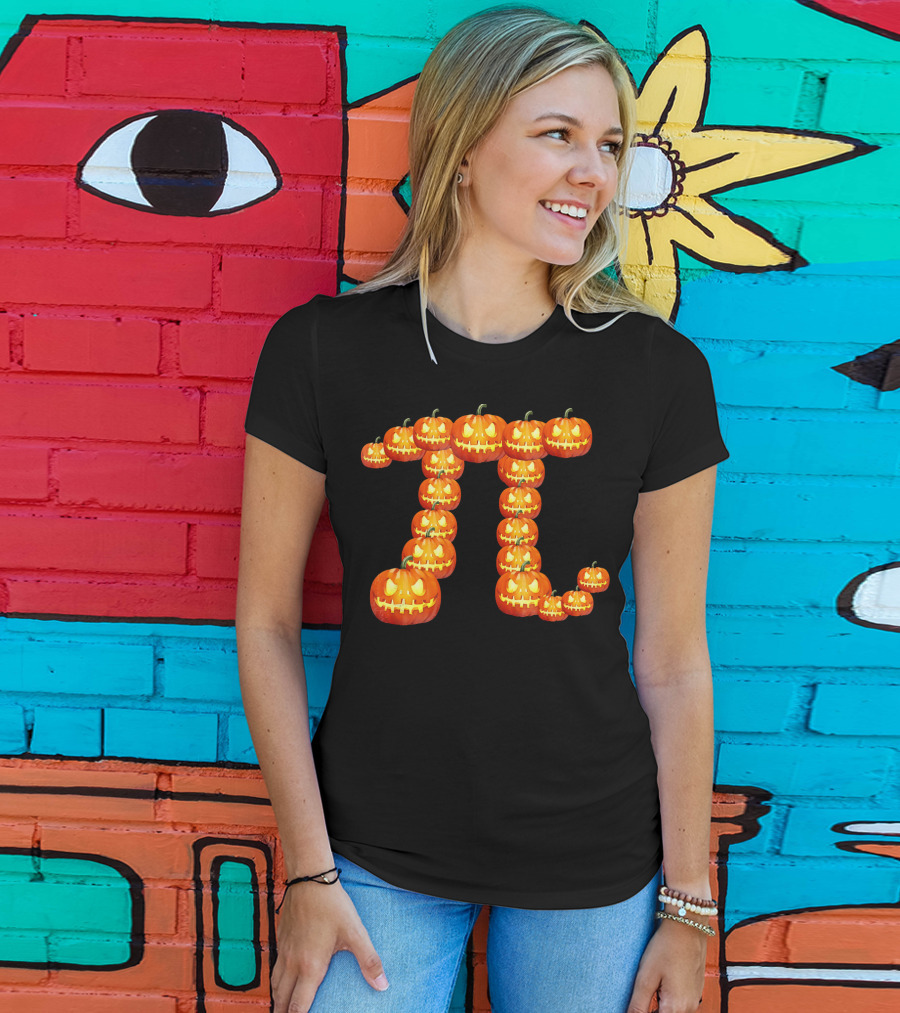 Pumpkin Pi Clever Halloween Humor T-Shirt
