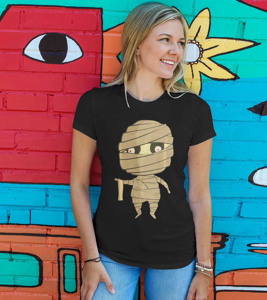 Mummy Halloween Cute Character T-Shirt