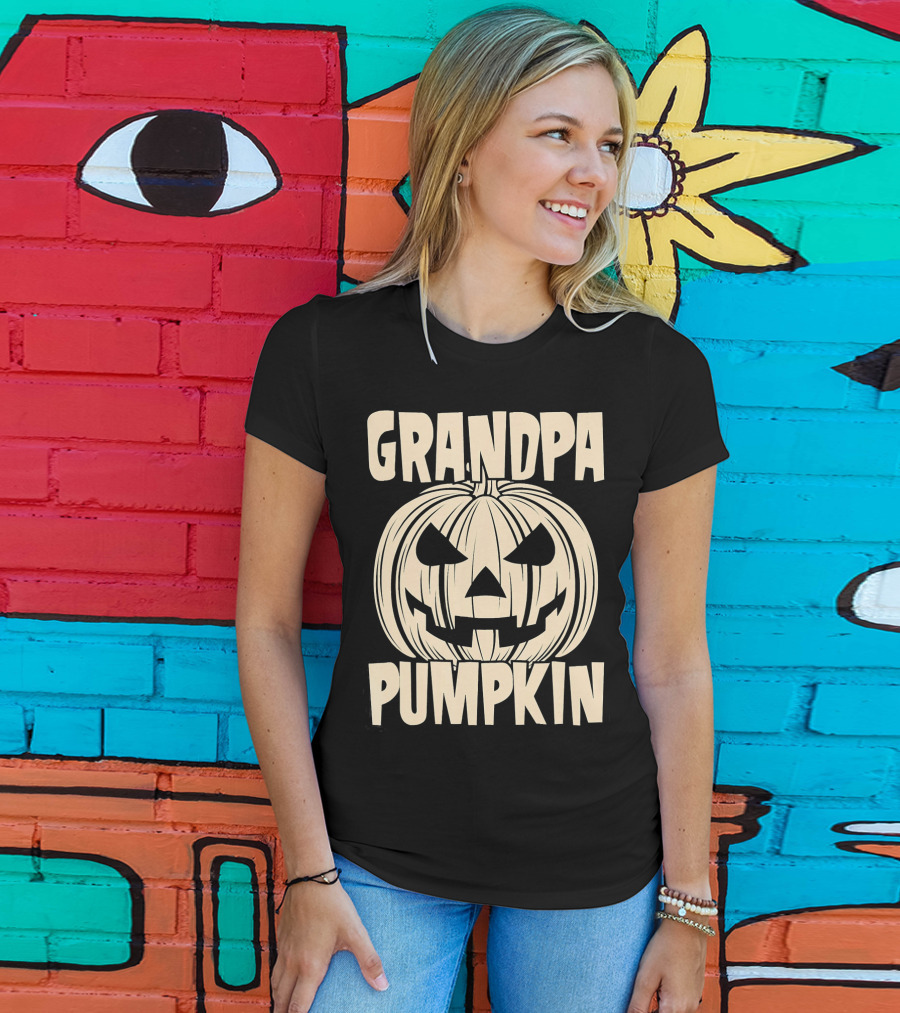 Grandpa Pumpkin Halloween T-Shirt