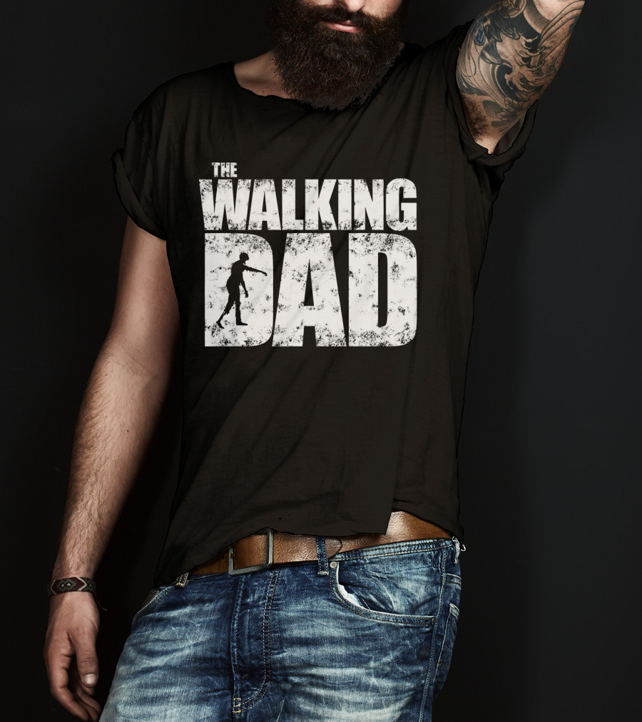 The Walking Dad Zombie Halloween Father Me T-Shirt