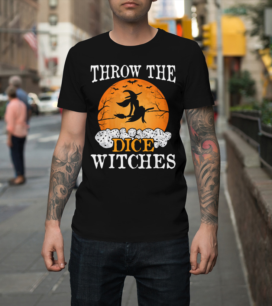 Throw the Dice Witches Halloween Bunco Night T-Shirt