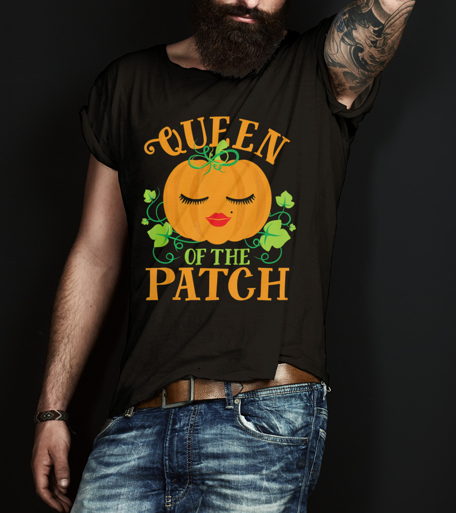 Queen Pumpkin Of The Patch With Vines And Lips T-Shirt