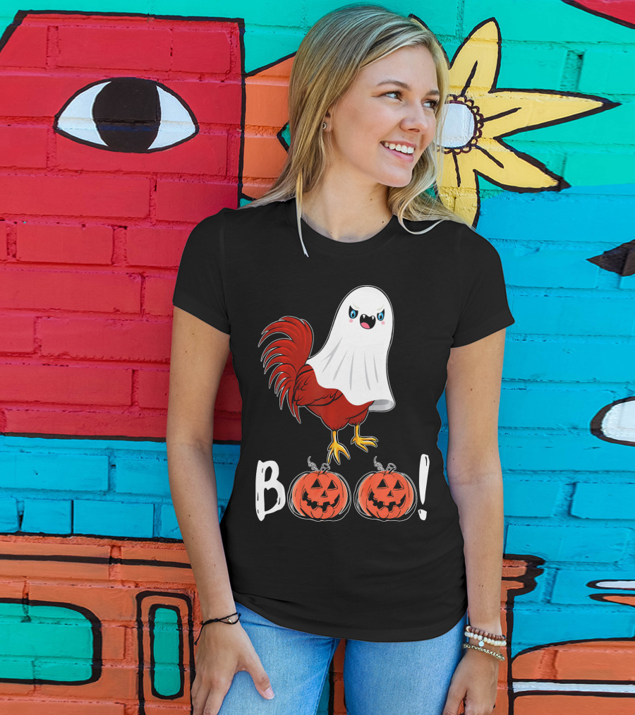 BOO Chicken Ghost Jack-O'-Lanterns T-Shirt