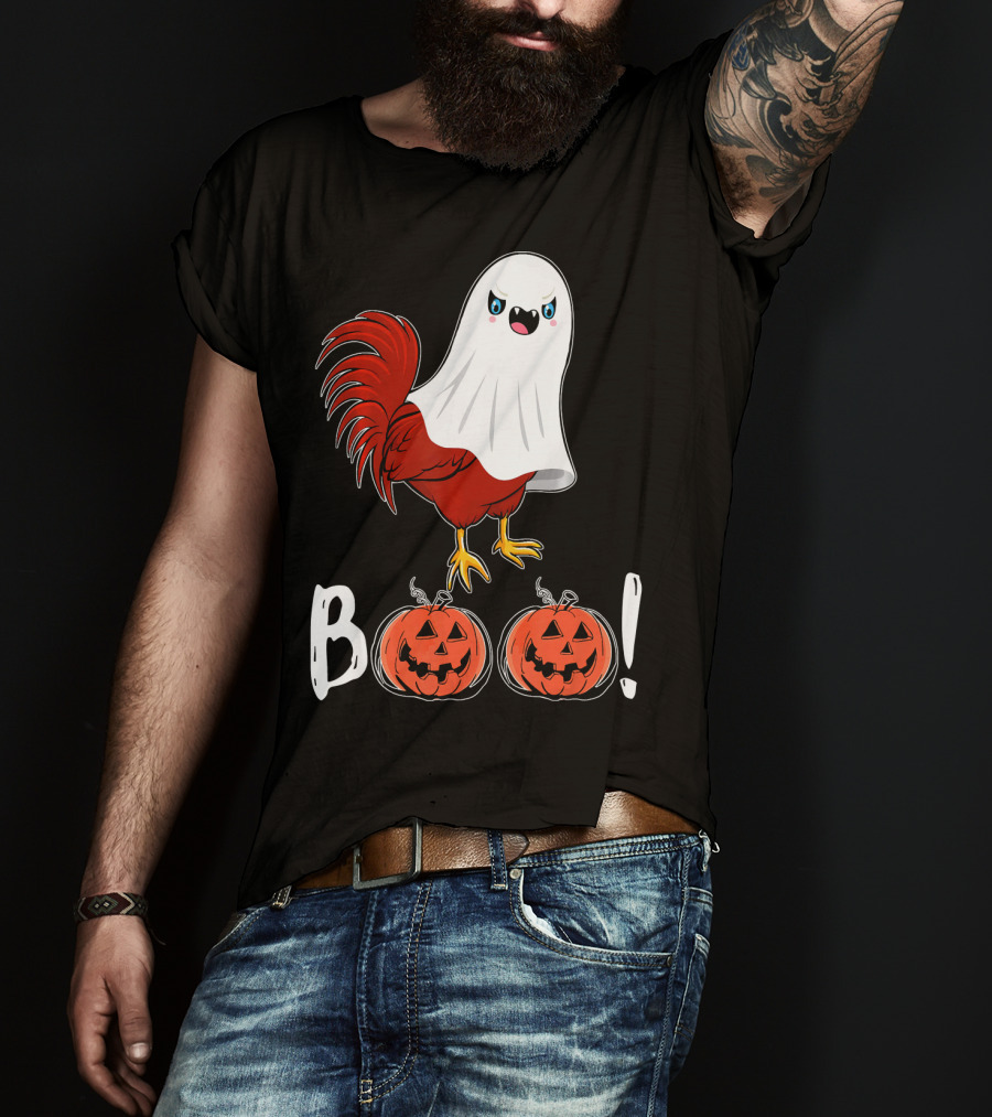 BOO Chicken Ghost Jack-O'-Lanterns T-Shirt