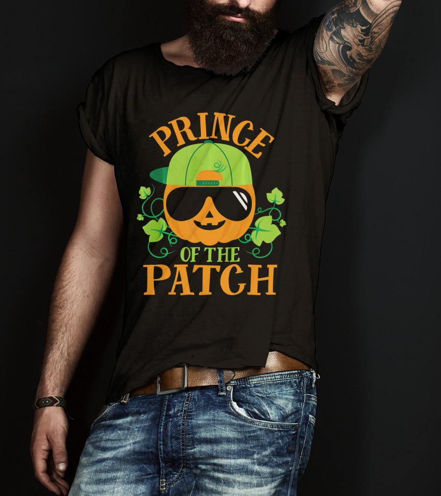 Prince Pumpkin Of The Patch In Shades And Green Hat T-Shirt
