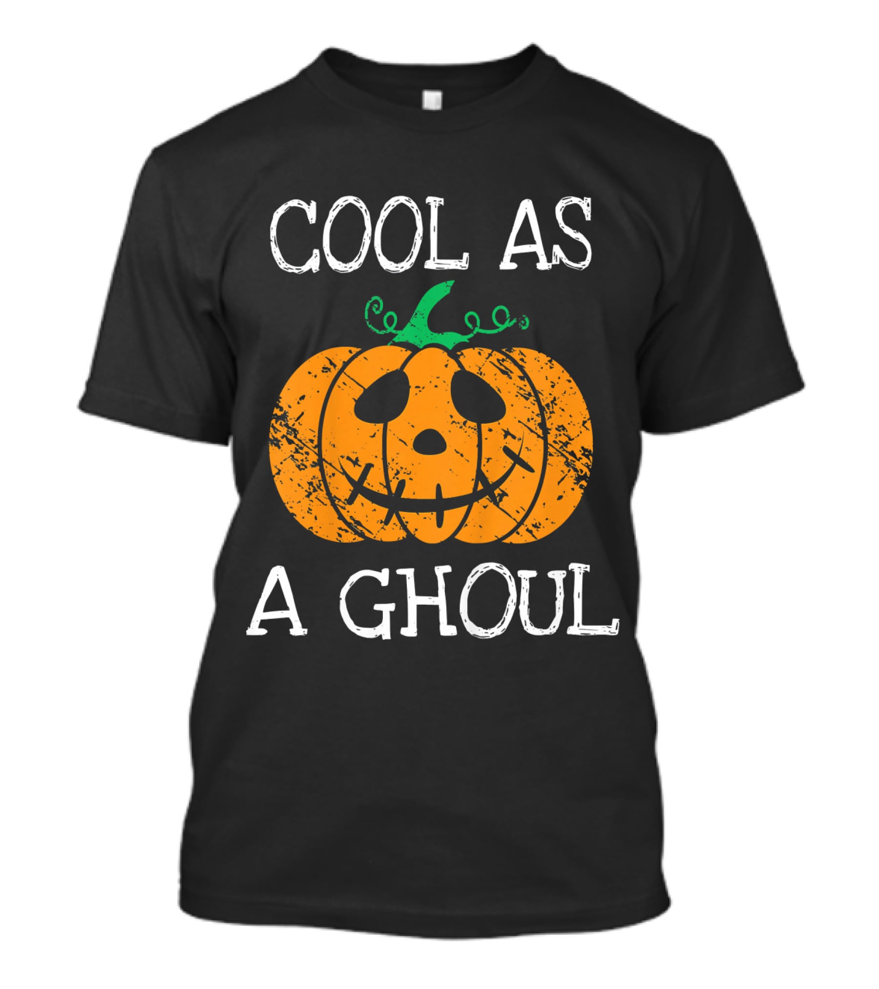 Cool As A Ghoul Kids Cute Pumpkin T-Shirt