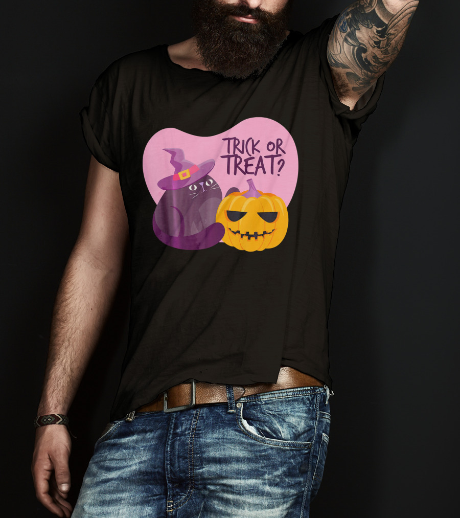 Trick Or Treat Happy Halloween Day Kids Halloween Pump T-Shirt