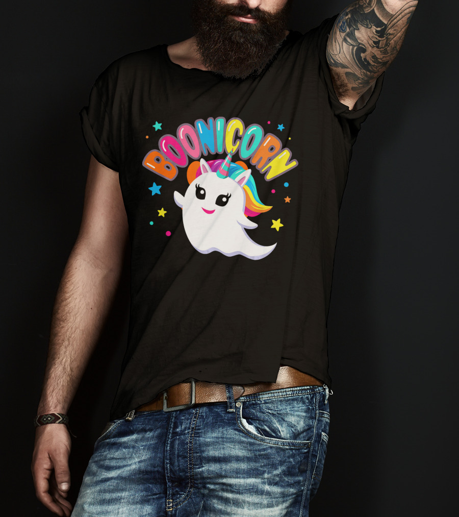 BOONICORN Unicorn Rainbow Stars T-Shirt