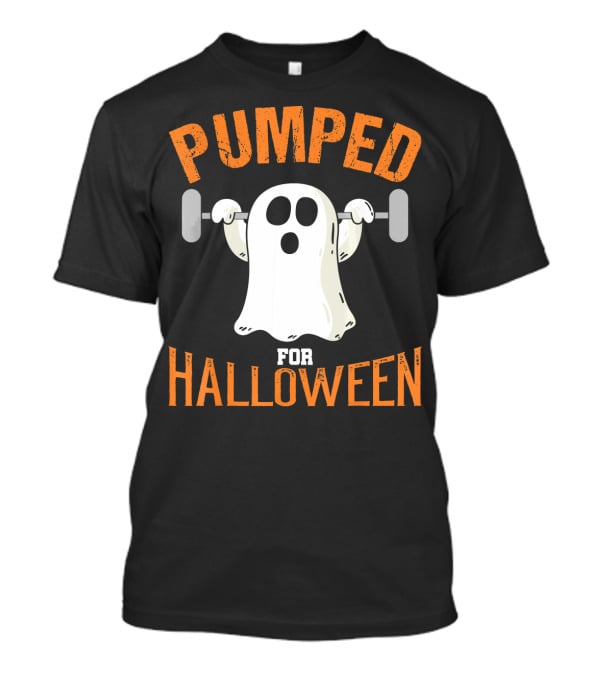 Pumped For Halloween Fitness Ghost T-Shirt