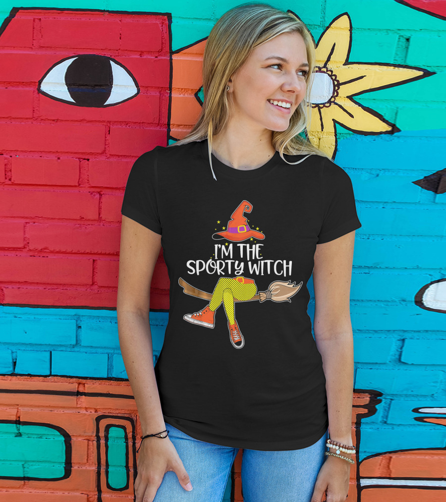 I'm The Sporty Witch Halloween Match T-Shirt