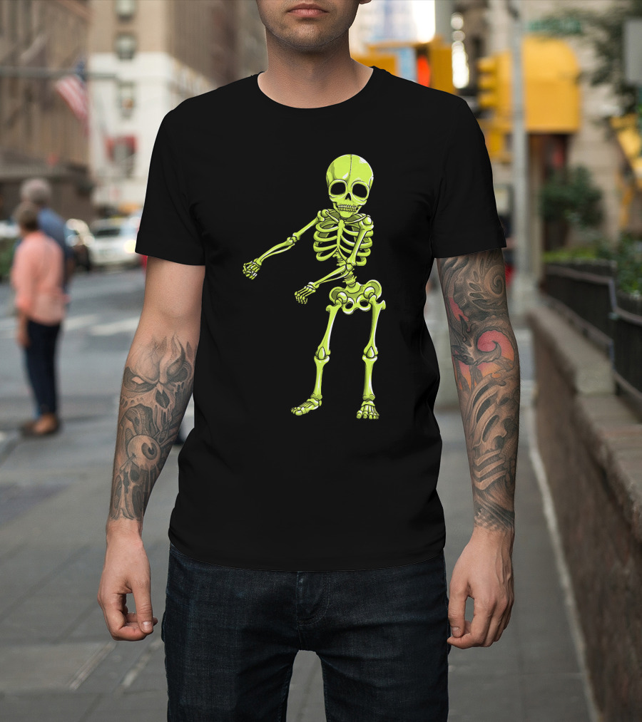 Floss Dance Neon Skeleton T-Shirt