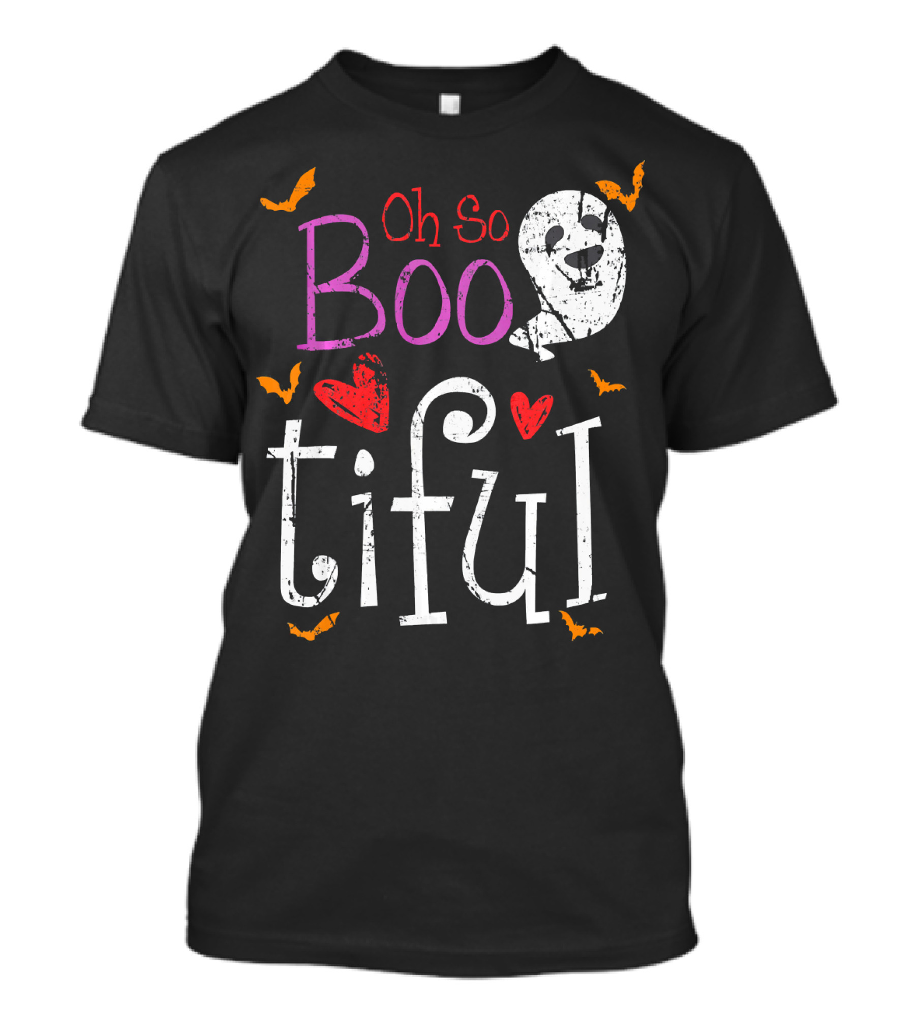 Oh So Boo Tiful Ghost Hearts And Bats T-Shirt