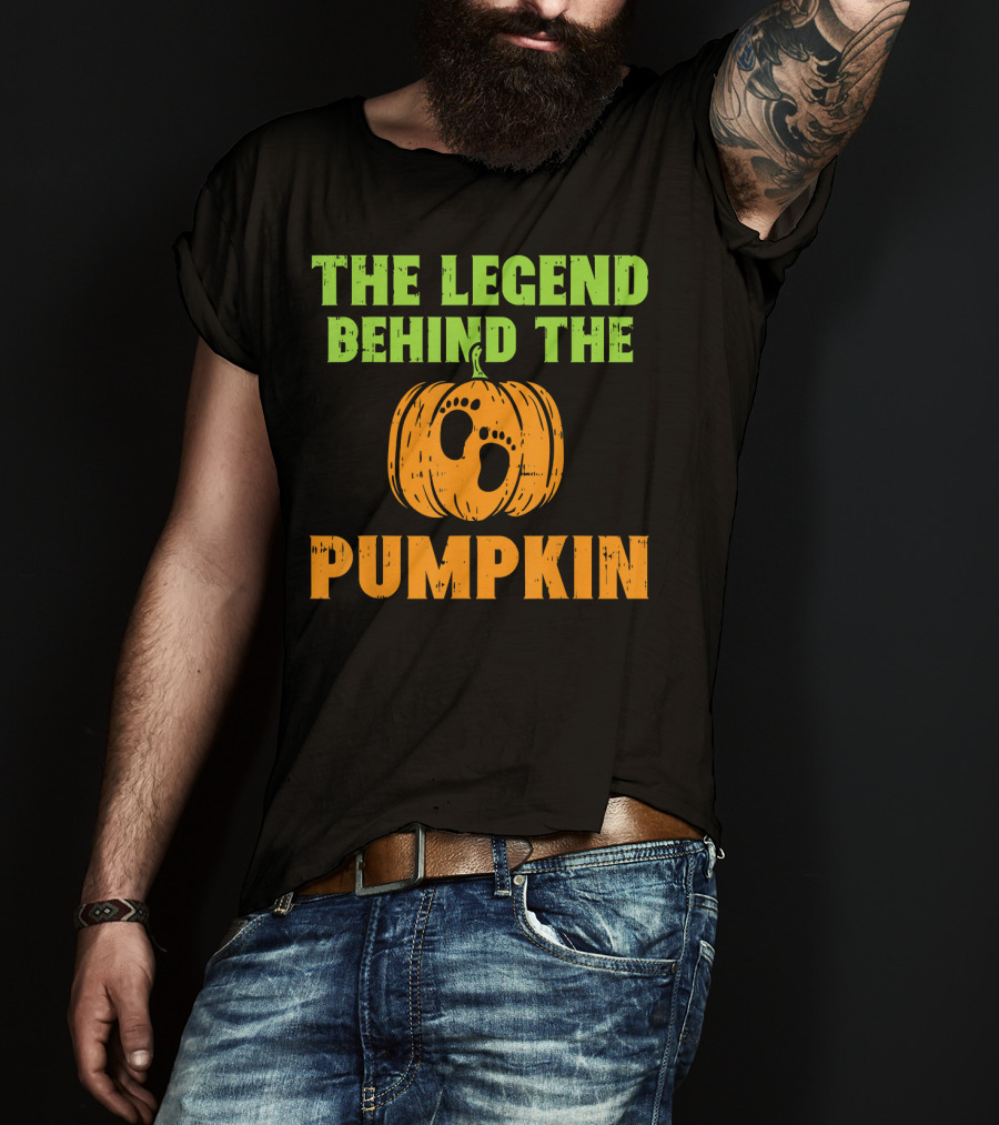 The Legend Behind The Pumpkin Footprints Baby Announcement T-Shirt