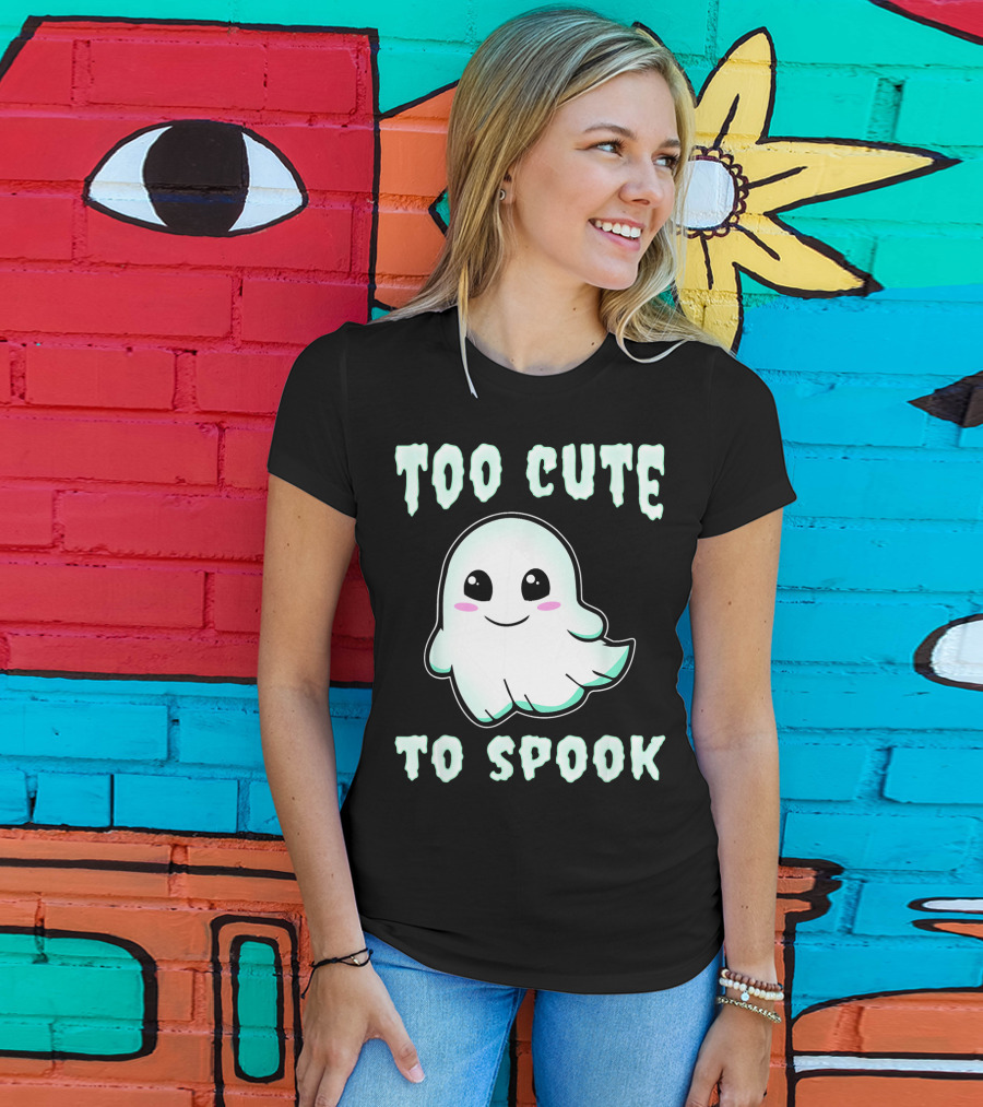 Too Cute To Spook Ghost Charm T-Shirt