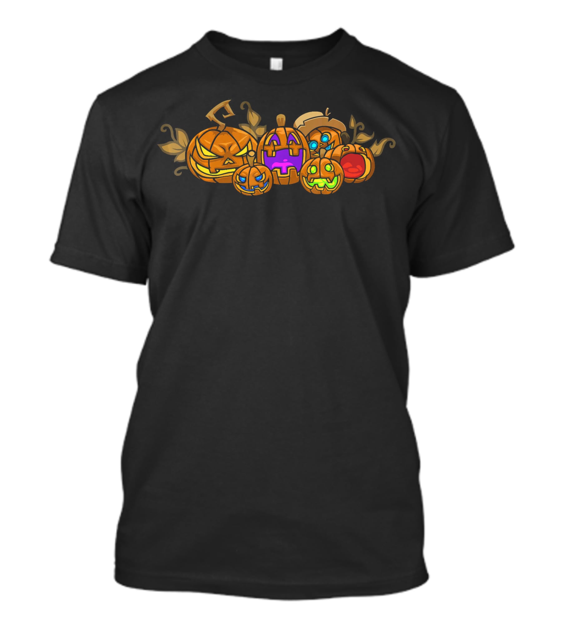 Kids Halloween Pumpkin Faces Creations T-Shirt