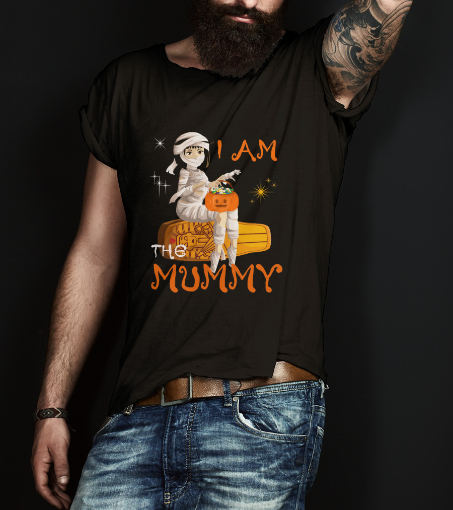 I Am The Mummy Halloween Night Costume Tri T-Shirt
