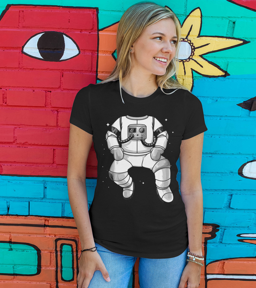 Cool Astronaut Halloween Costume Space Suit Fan T-Shirt