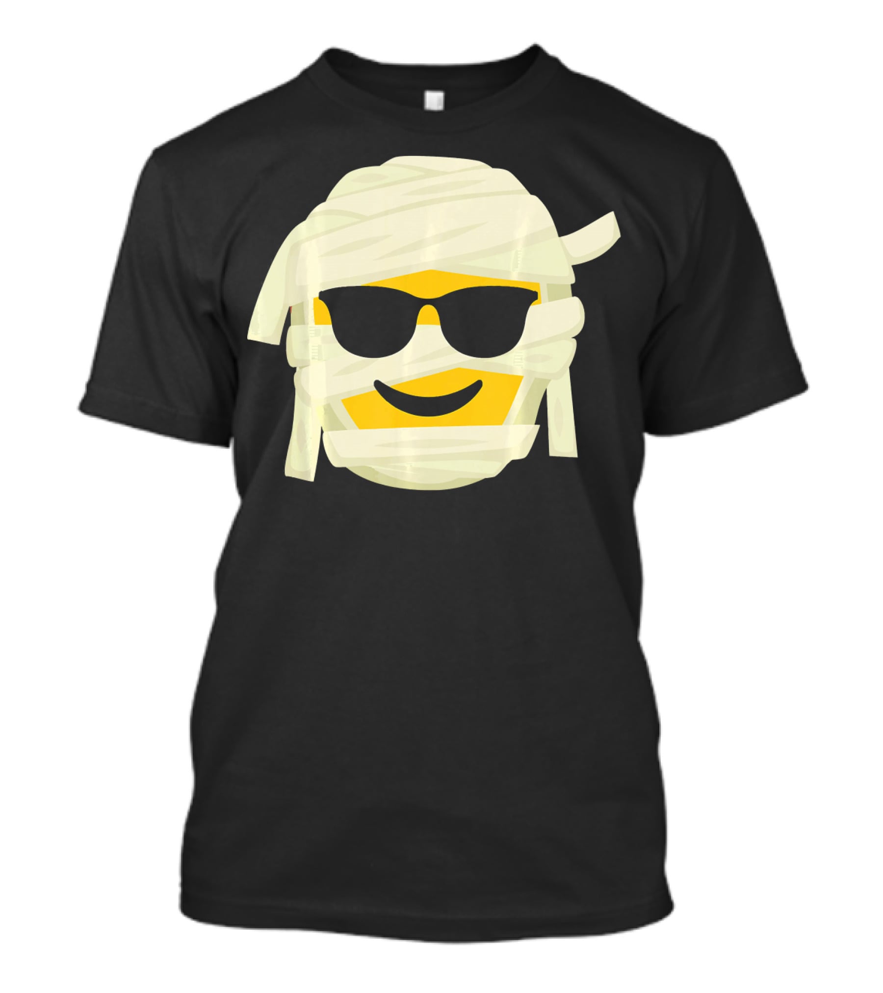 Mummy Emoji Wrapped In Bandages With Cool Shades T-Shirt
