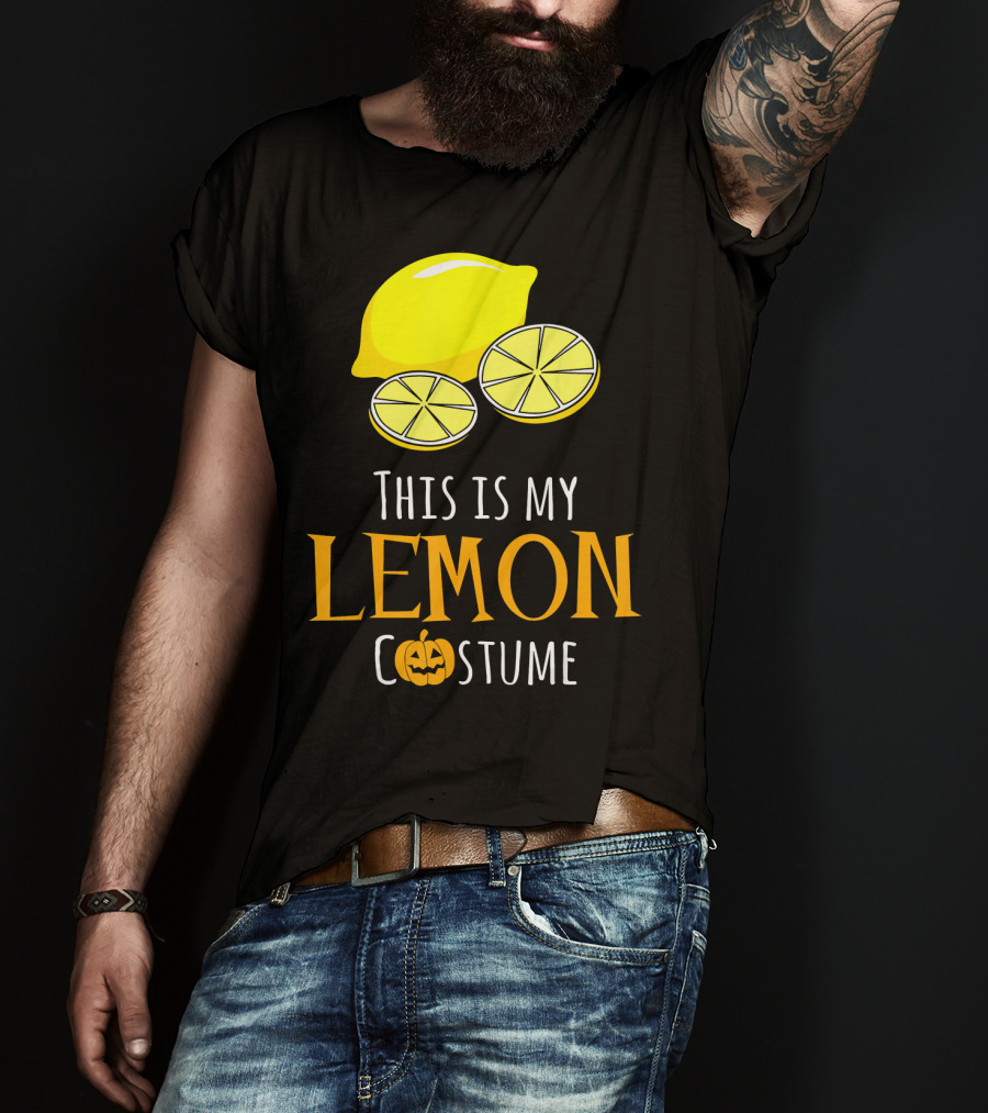 This Is My Lemon Costume With Halloween Pumpkin Family T-Shirt