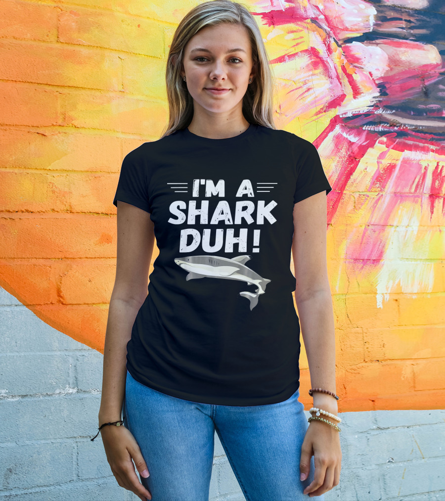 I'm A Shark Duh Funny Halloween Cos I'm A Shark Duh T-Shirt