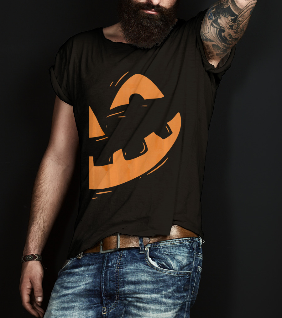 Jack O Lantern Pumpkin Face Halloween Smile T-Shirt