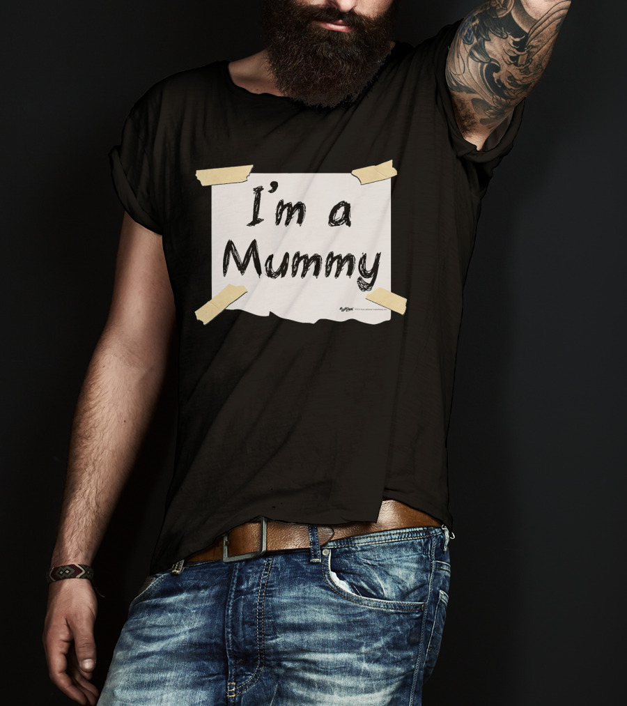 I'm A Mummy Taped Note T-Shirt
