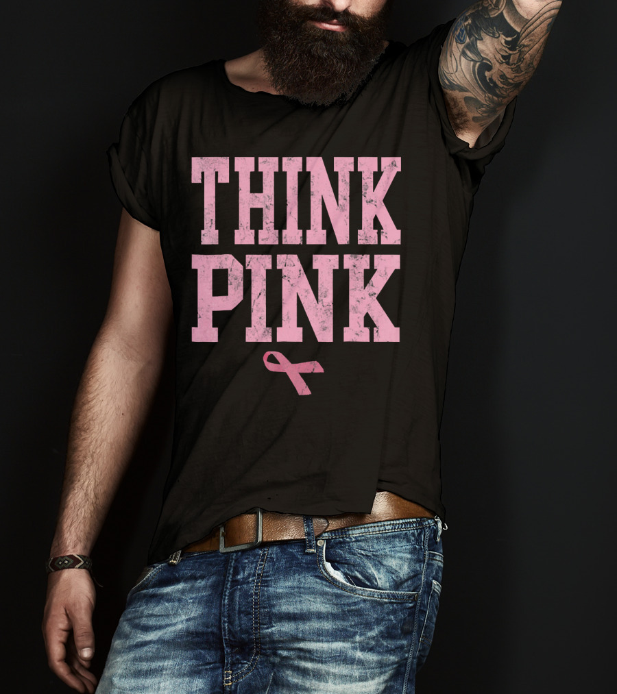 Think Pink Breast Cancer Awareness T-Shirt