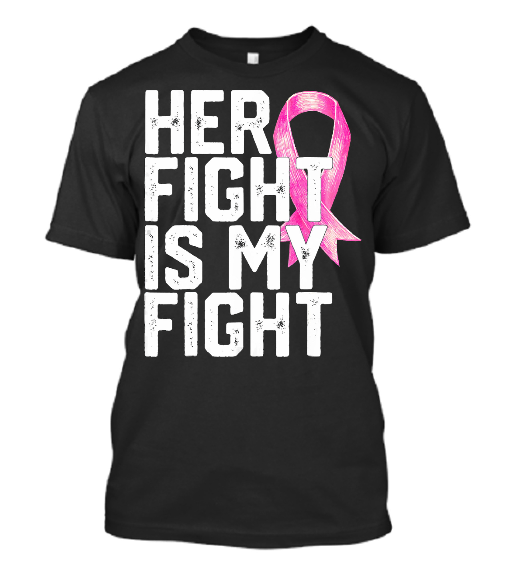Her Fight Is My Fight Breast Cancer Awareness Family T-Shirt