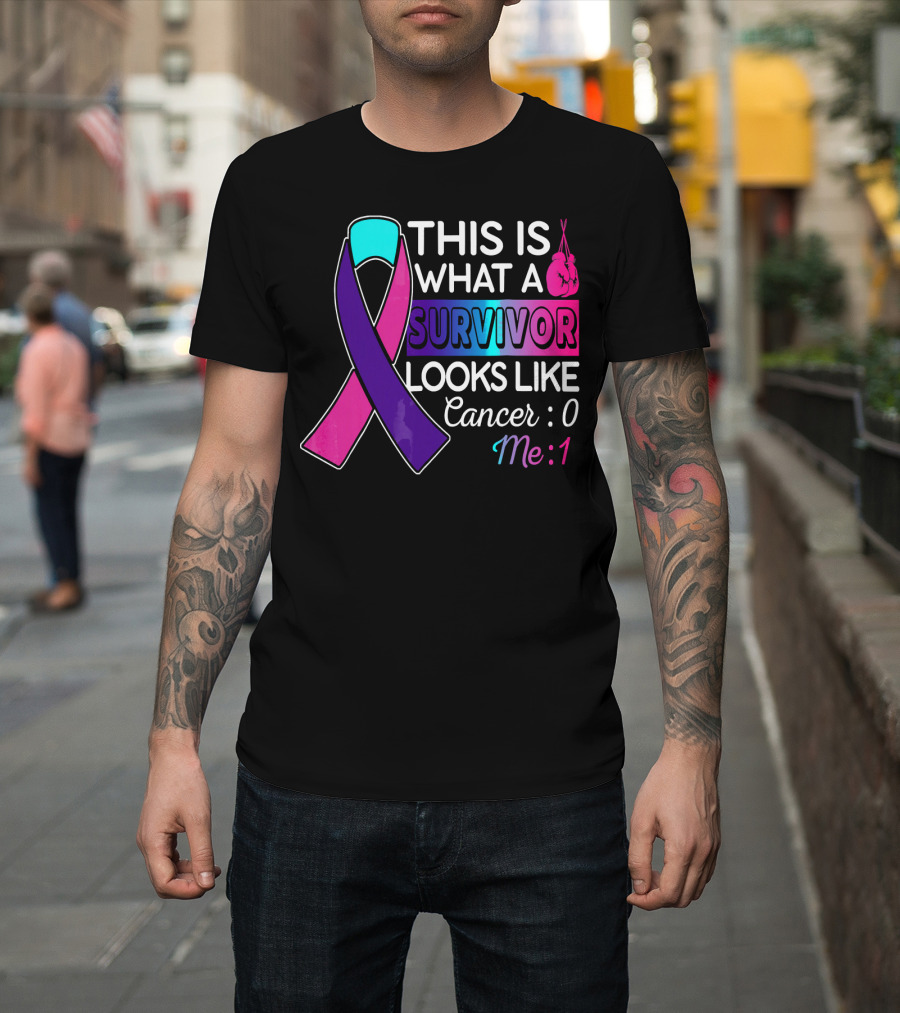 This Is What A Survivor Looks Like Cancer: 0 Me: 1 T-Shirt