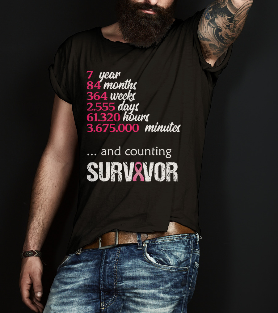 7 Year Survivor Breast Cancer And Counting T-Shirt