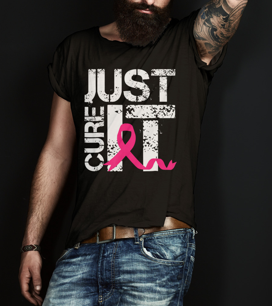 Women Just Cure It Breast Cancer Awareness Pink T-Shirt