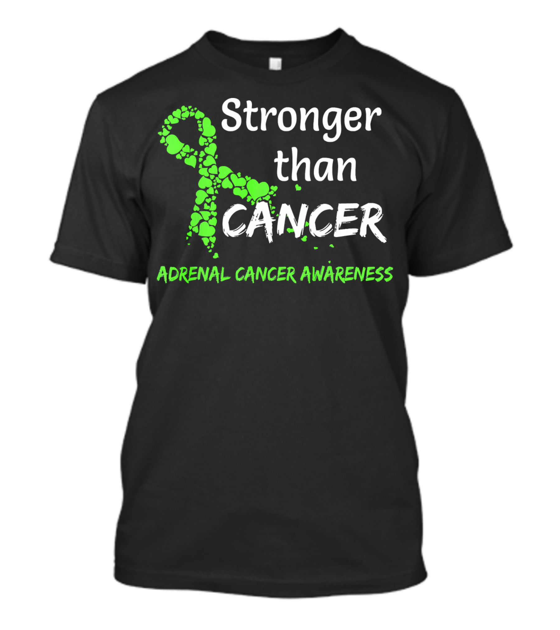 Stronger Than Cancer Adrenal Cancer Awareness T-Shirt