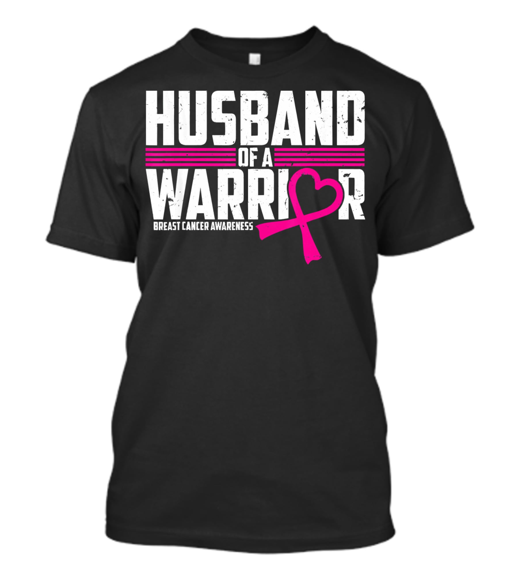 Husband Of A Warrior Breast Cancer Awareness T-Shirt