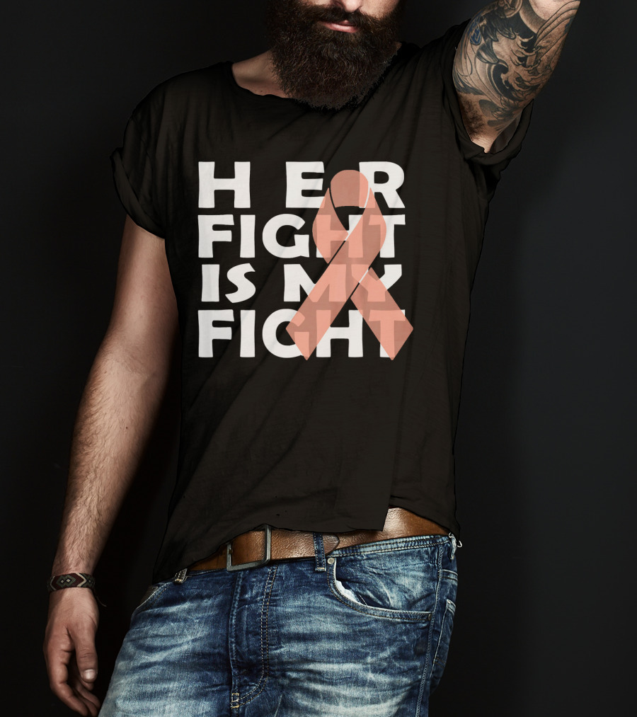 Her Fight Is My Fight Endometrial Cancer T-Shirt
