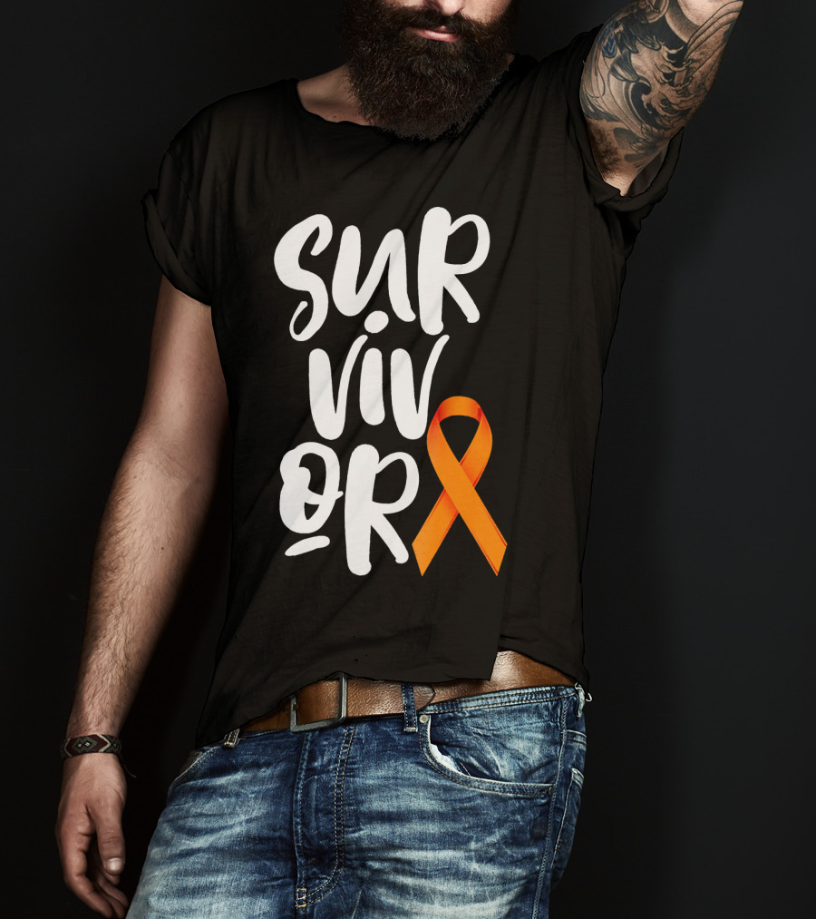 Leukemia Cancer Survivor Orange T-Shirt