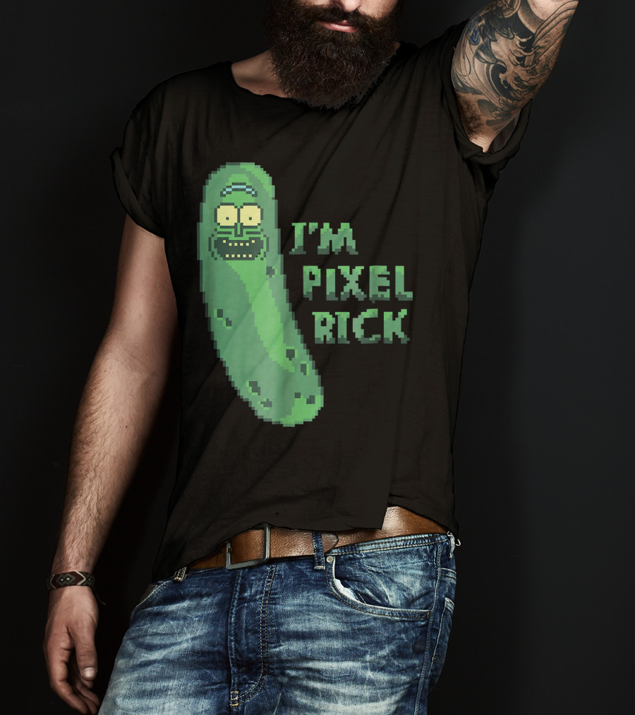 Mademark X Rick And Morty I'm Pixel Rick Pickle T-Shirt