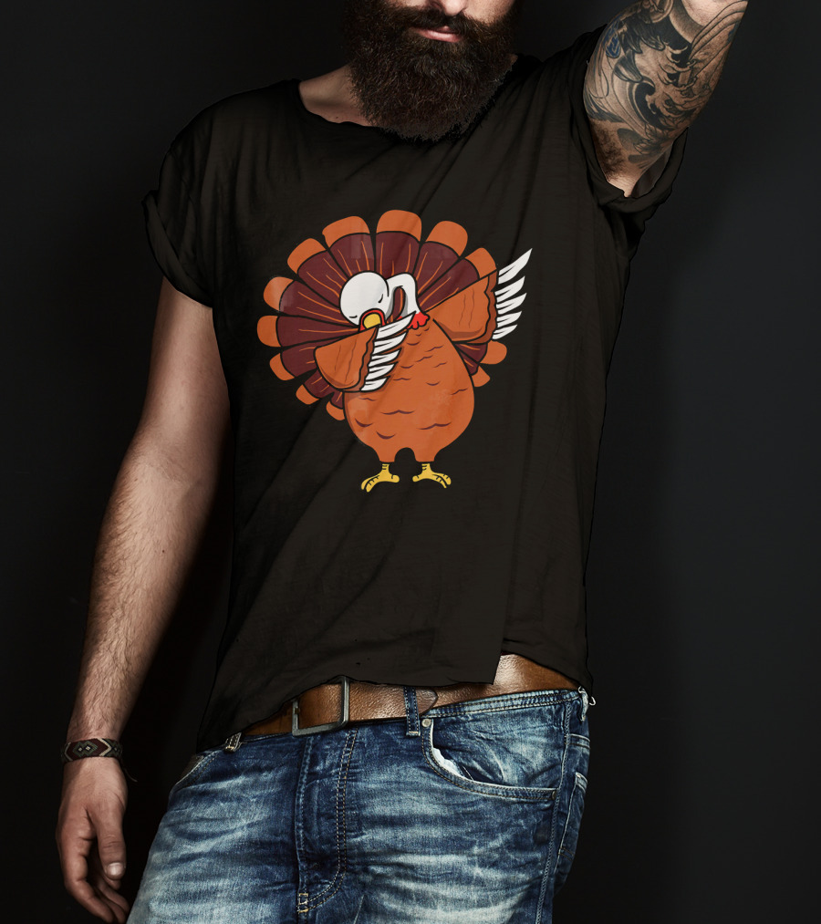 Dabbing Turkey Thanksgiving Dab Dance T-Shirt